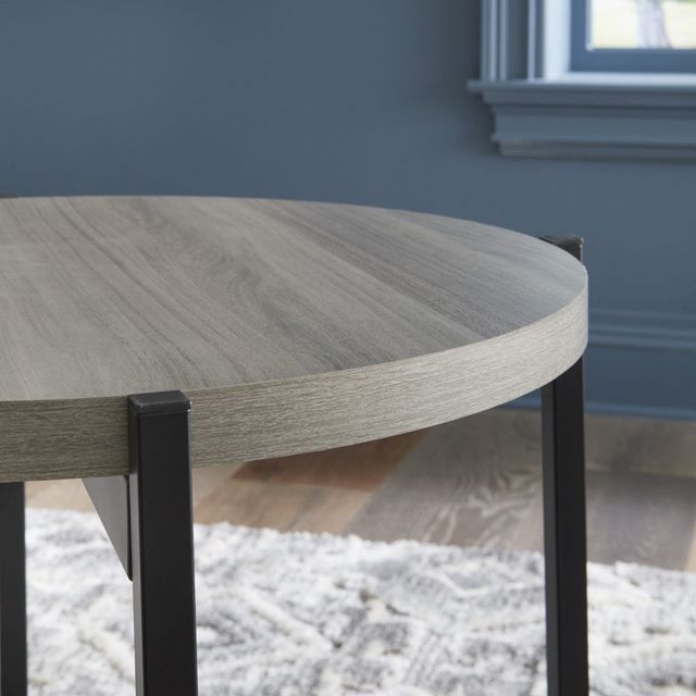 Signature Design by Ashley® Nevilyn 3-Piece Gray/Black Occasional Table Set-3