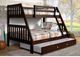 Donco Kids Austin Mission Cappuccino Mission Twin/Full Bunk Bed with Trundle-2