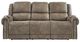 Corinthian Furniture Burr Ridge Hazelnut 89" Power Reclining Sofa with Power Headrest and Lumbar-0
