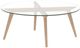 Canadel Customizable Accent Vogue Glass Top Coffee Table-0