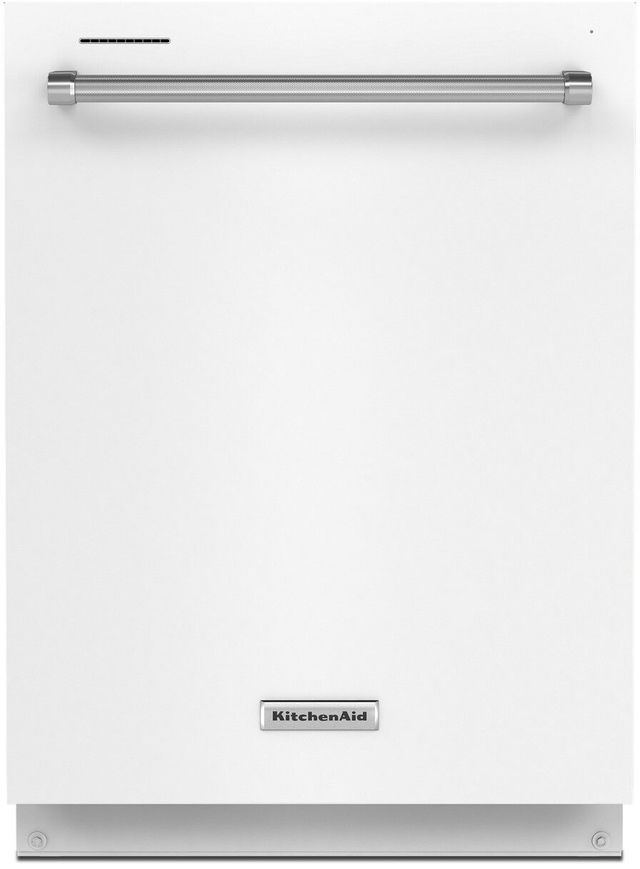 KitchenAid® 24" White Top Control Built In Dishwasher-0