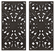 Olliix by Madison Park Botanical Panel 2 Piece Antique Blue Carved Wall Set-1