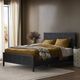 Four Hands Sydney Black Cane/Black Wash King Panel Bed-1