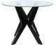 Steve Silver Co.® Amalie Glass Top Coffee Table with Black Base-1