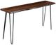 Jofran Inc. Nature's Edge Chestnut 72" Sofa Counter Dining Table with Black Base-0