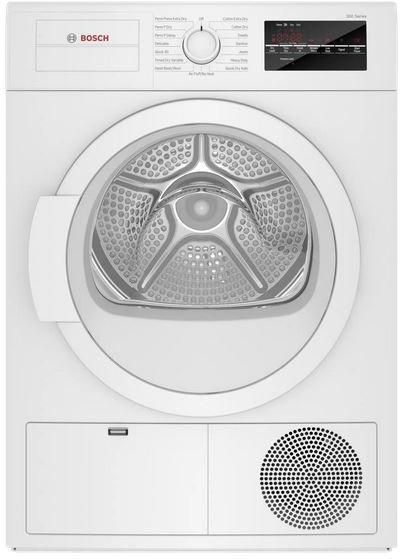 Bosch 300 Series 4.0 Cu. Ft. White Front Load Ventless Electric Dryer