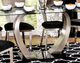 Furniture of America® Nova Glass Top Dining Table with Silver/Black Base-0