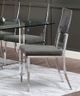 Furniture of America® Casper 2-Piece Chrome/Gray Dining Side Chair Set-2