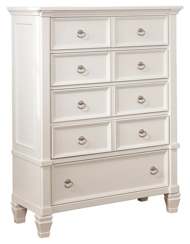 Millennium® by Ashley® Prentice 4-Piece White Queen Sleigh Bed with Storage Set-2