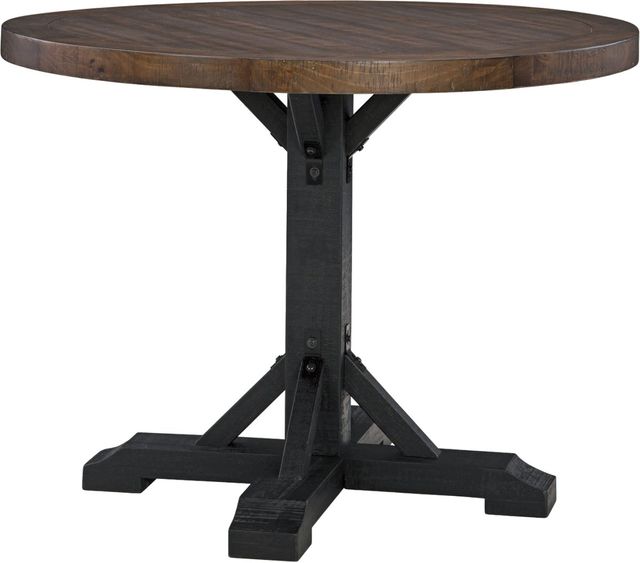Signature Design by Ashley® Valebeck 5-Piece Black/Brown Counter Height Dining Table-1