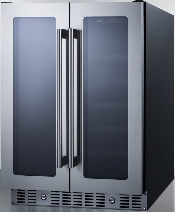 Summit® 4.6 Cu. Ft. Stainless Steel Wine Cooler-1