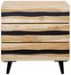 StyleCraft Black/Brown 3-Door Chest-0