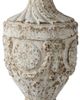 A & B Home Natural Round 31"D Side Table with Antique Off-White Base-2