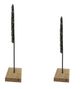 A & B Home Carlos 2-Piece Black Statuary Set-2