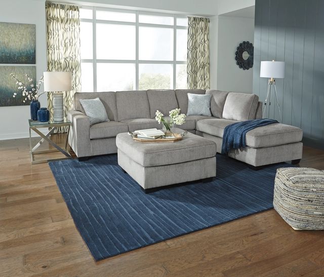 Signature Design by Ashley® Altari 2-Piece Alloy Sectional with Ottoman-4