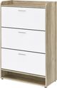 Coaster® Denia Antique Pine/White 3-Tier Shoe Storage Cabinet-3