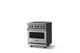 Viking® 5 Series 30" Stainless Steel Pro Style Electric Range with Brushed Brass Trim-2