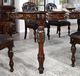 Furniture of America® Nouvelle 7-Piece Brown Cherry/Espresso Dining Set-4