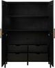 Four Hands Rosedale Ebony Oak Veneer Cabinet-2