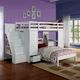 ACME Furniture Freya White Twin Youth Loft Bed with Storage-1