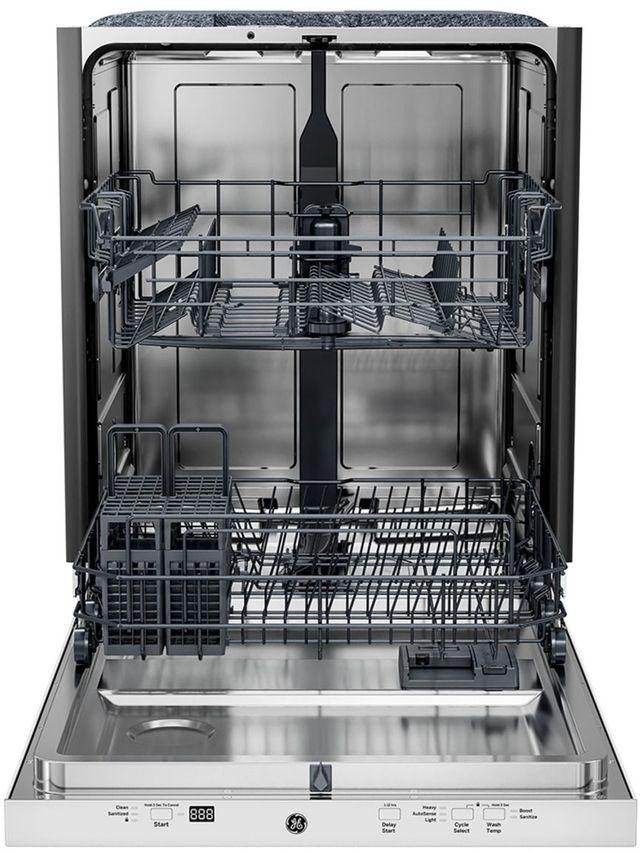 GE® 24'' White Tall Tub Top Control Built-In Dishwasher with Auto Open Dry, 50 dB-1