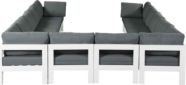 Meridian Furniture Nizuc 12-Piece Grey Outdoor Patio Modular Sectional Set-2