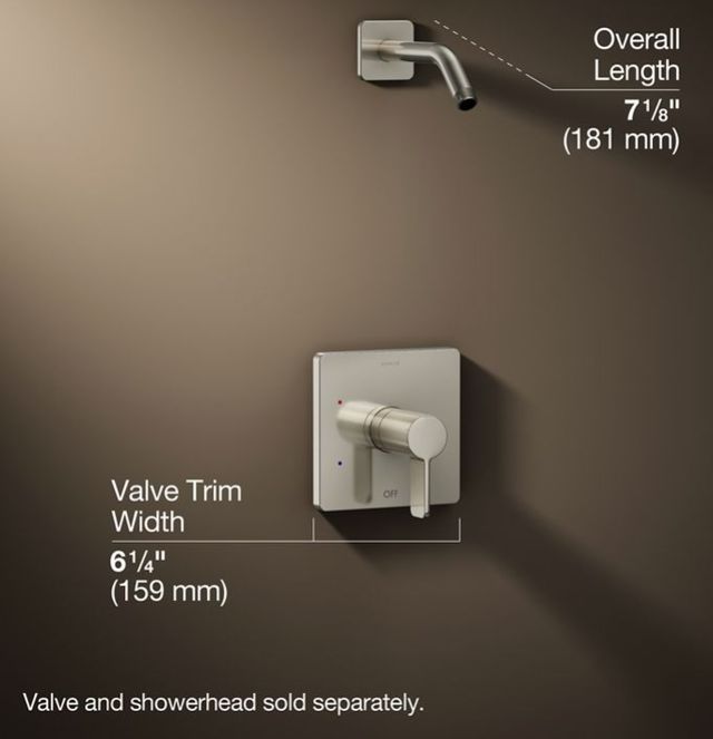 KOHLER® Parallel® Rite-Temp® Vibrant Polished Nickel Shower Trim Kit-2