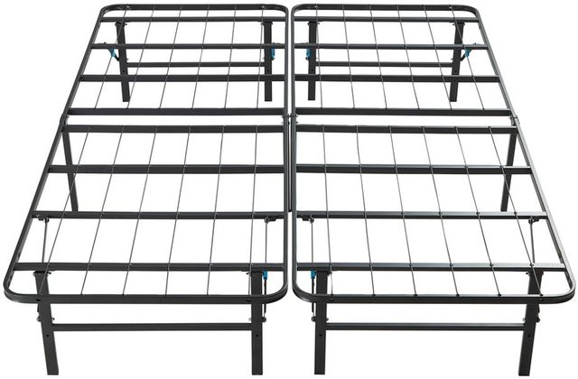Sleeptone® Black Queen Foldable Storage Bed Frame-1