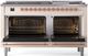 Ilve® Nostalgie II Series 60" Antique White Pro Style Dual Fuel Range-1