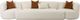 TOV Furniture Fickle 3-Piece Cream Boucle Modular Sofa-3