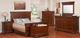 Handstone Phillipe Double Panel Bed with 32” High Footboard-1