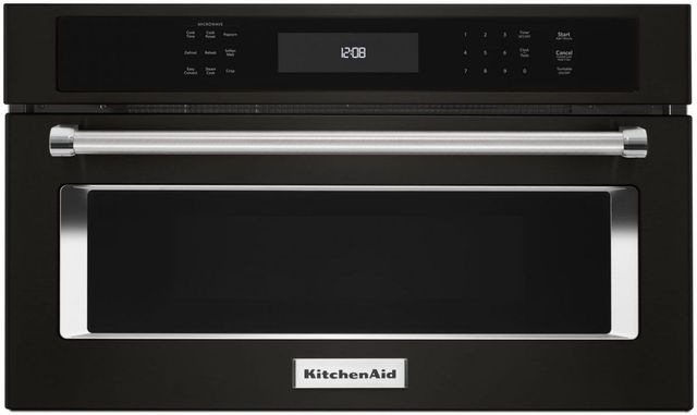 KitchenAid® 1.4 Cu. Ft. Black Stainless Steel with PrintShield™ Finish Built In Microwave-0
