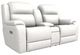La-Z-Boy® Dorian Cream Power Reclining Loveseat with Console and Headrest-0