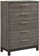 Mazin Furniture Vestavia Antique Gray/Dark Brown Chest-0
