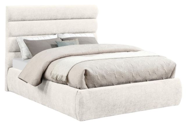 Meridian Furniture Adam Cream 52" Full Upholstered Panel Bed-0