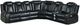 New Classic® Home Furnishings Orion II 3-Piece Black Power Reclining L-Shape Sectional-0