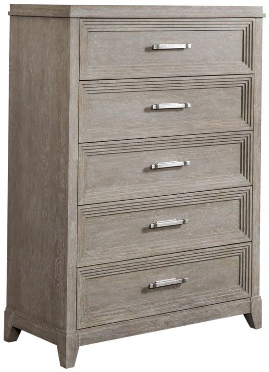 Liberty Furniture Belmar Silver Champagne/Washed Taupe Chest-0