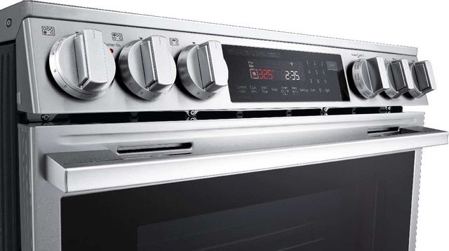 LG 30" PrintProof™ Stainless Steel Smart InstaView® Glass-Top Slide In Electric Range with ProBake Convection®-10