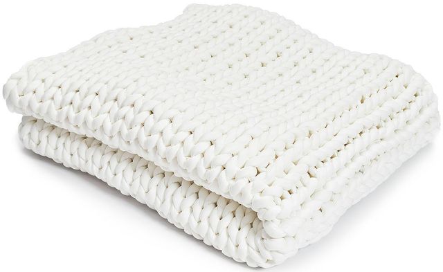 Hush Knit Cream Weighted Blanket-0
