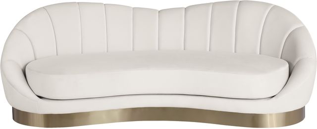 Meridian Furniture Shelly Cream Upholstered Sofa-1