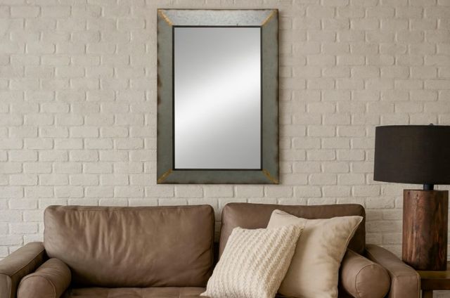 Classy Living Industrial Metal Wall Mirror-1