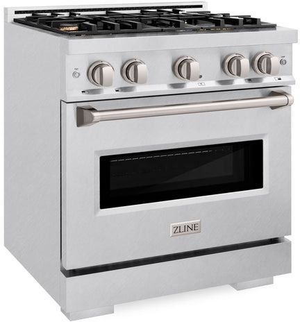 ZLINE Classic 30" Satin Stainless Steel Pro Style Gas Range-2