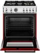 Bertazzoni Professional Series 30" Rosso Glossy Pro Style Dual Fuel Range-1