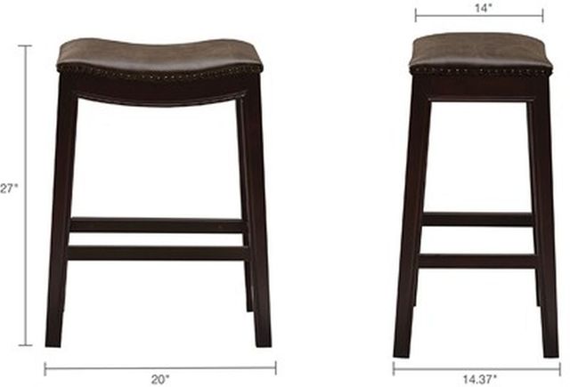 Olliix by Madison Park Mushroom Belfast Saddle Counter Stool-1