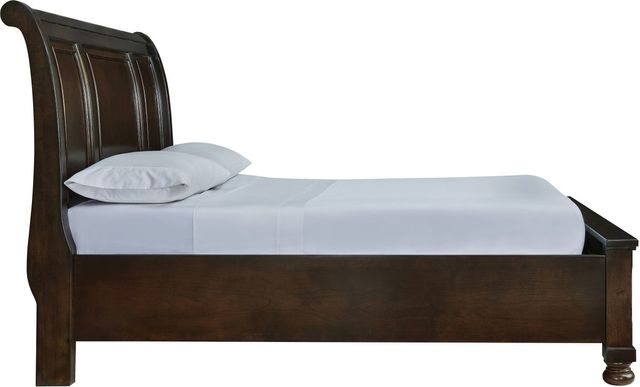 Millennium® by Ashley® Porter Rustic Brown Queen Sleigh Storage Bed-3