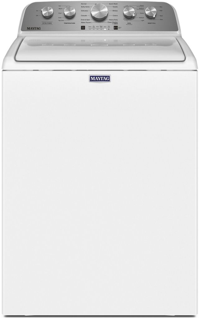 Maytag® 4.5 Cu. Ft. White Agitator Top Load Washer with Extra Power-0