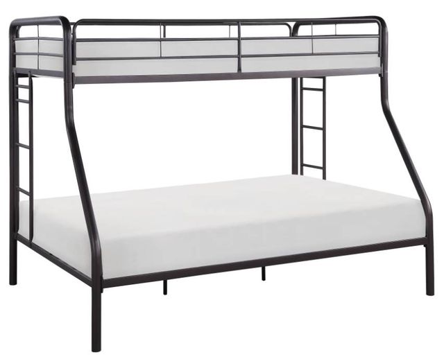 Mazin Furniture Lunar Dark Bronze Twin/Full Bunk Bed-0