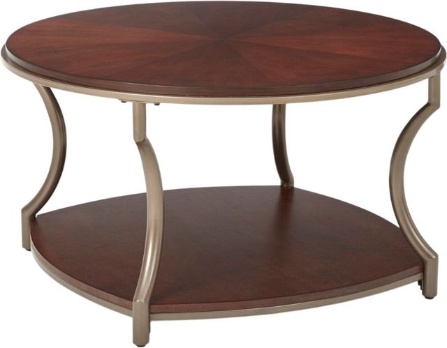 Steve Silver Co. Miles Cherry Round Cocktail Table-0