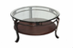 Forge Design Sevane Glass Top Coffee Table with Metal Legs-0