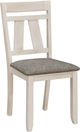 Crown Mark Maribelle Chalk/Warm Gray Dining Side Chair-0